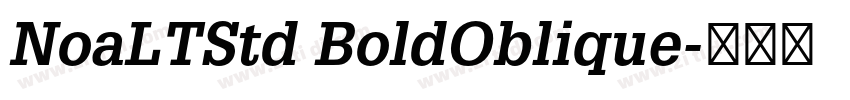 NoaLTStd BoldOblique字体转换